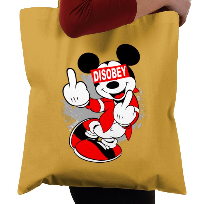 Mickey Mouse - Disobey Tote Bag