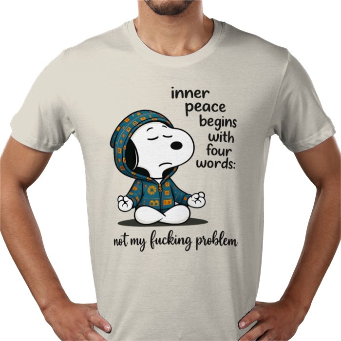 Inner Peace Starts With 4 Words - Snoopy T-shirt