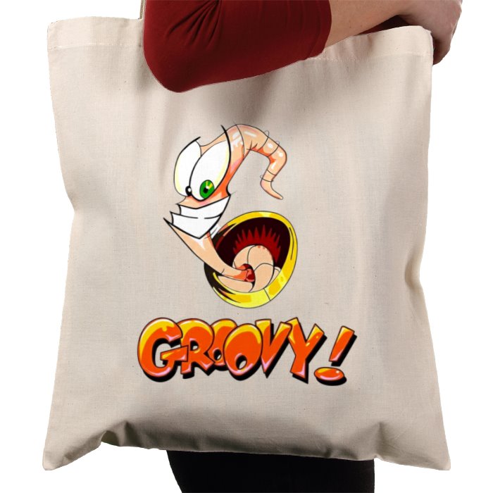 Earth Worm Jim - Groovy Tote Bag