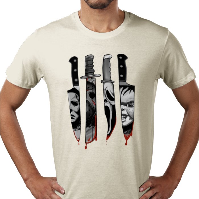 Horror Knifes Theme T Shirt