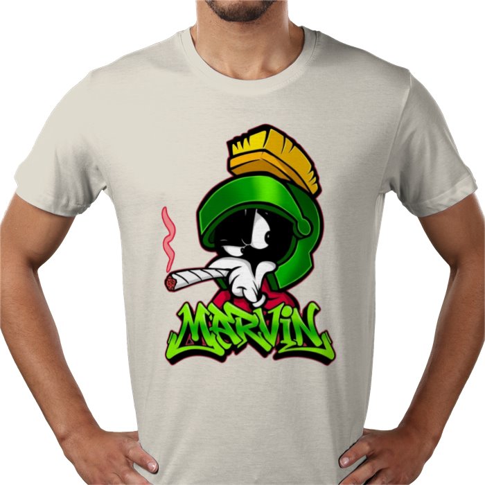 Marvin The Martian x Cannabis Parody T-Shirt