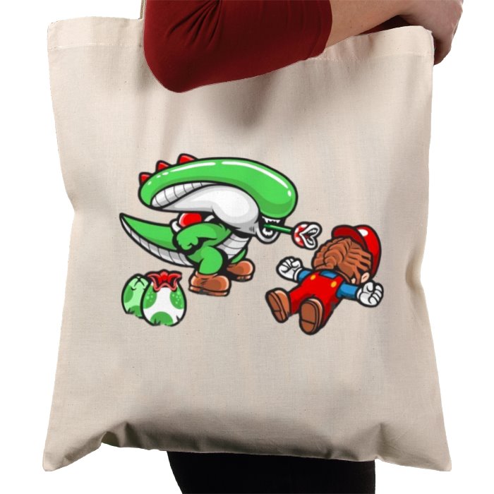 Super Mario Bro's & Alien - Xenomorph Bro's Tote Bag