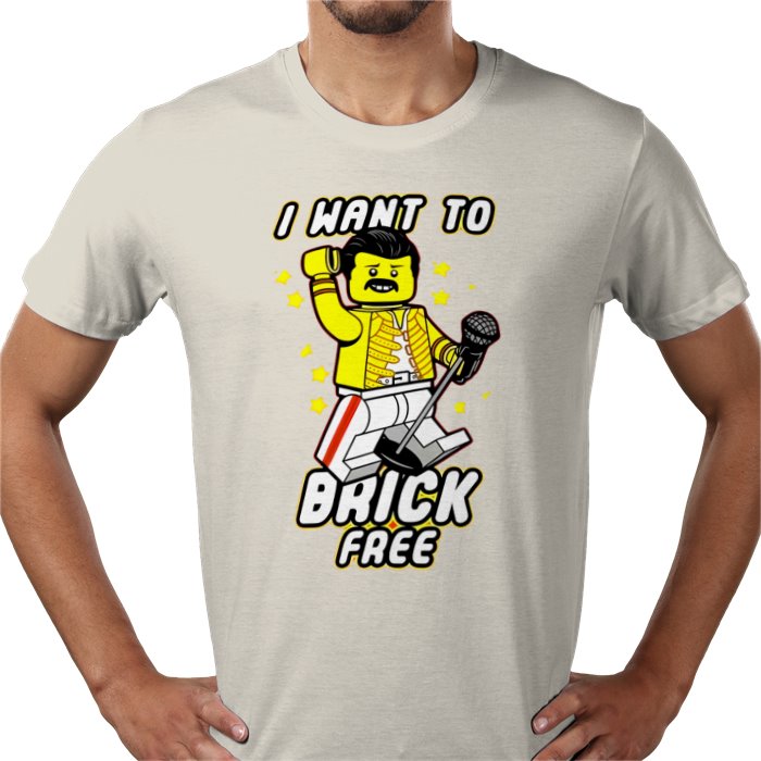 Freddy Mercury - Brick Free T-Shirt