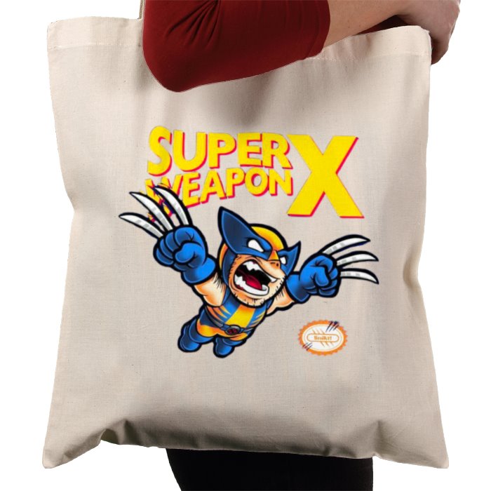 Super Mario Bro's & Wolverine - Super Weapon X Tote Bag