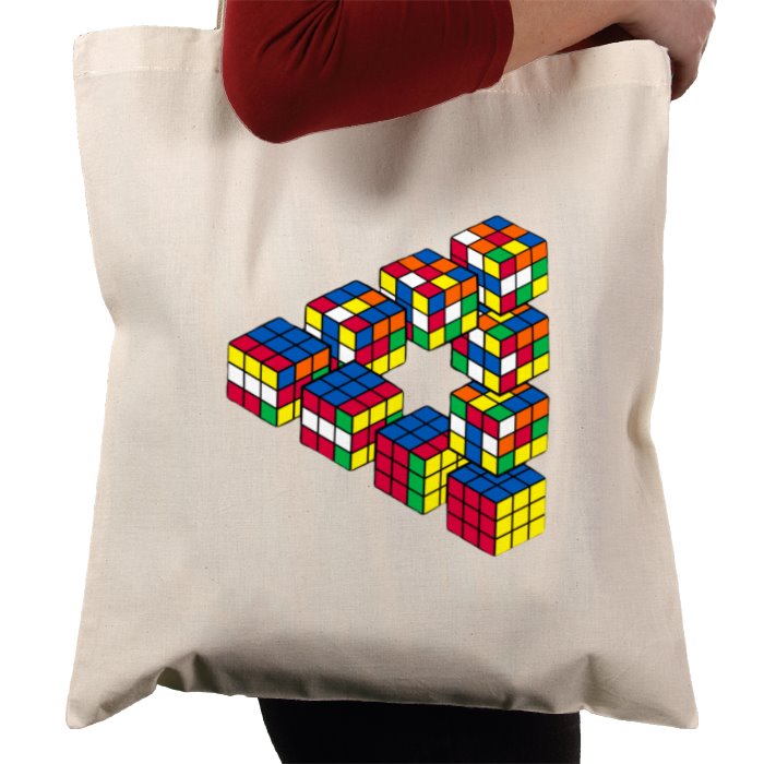 Rubik's Theme Tote Bag