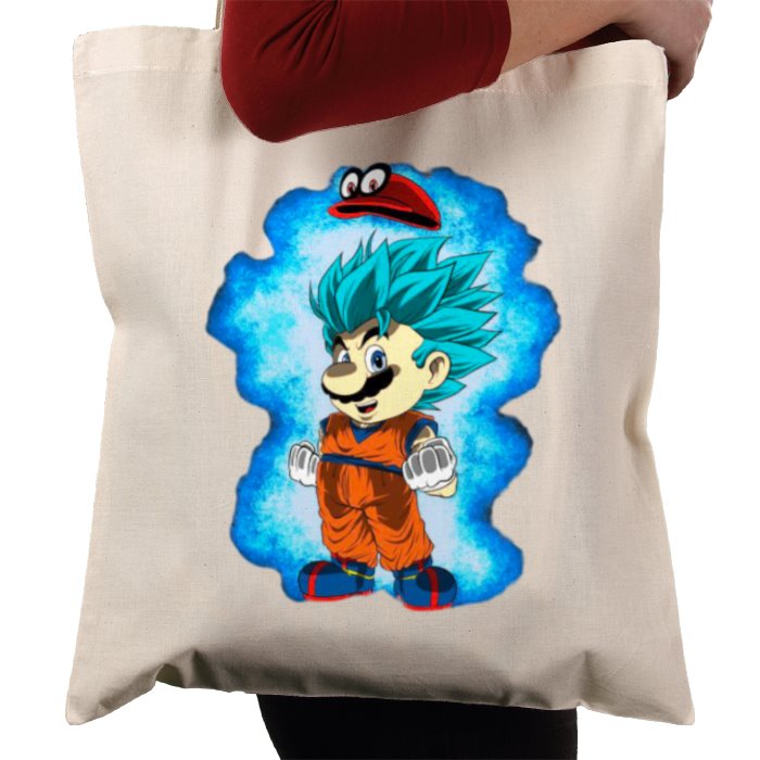 Dragonball Z & Super Mario Bro's - Saiyan Bro's Tote Bag