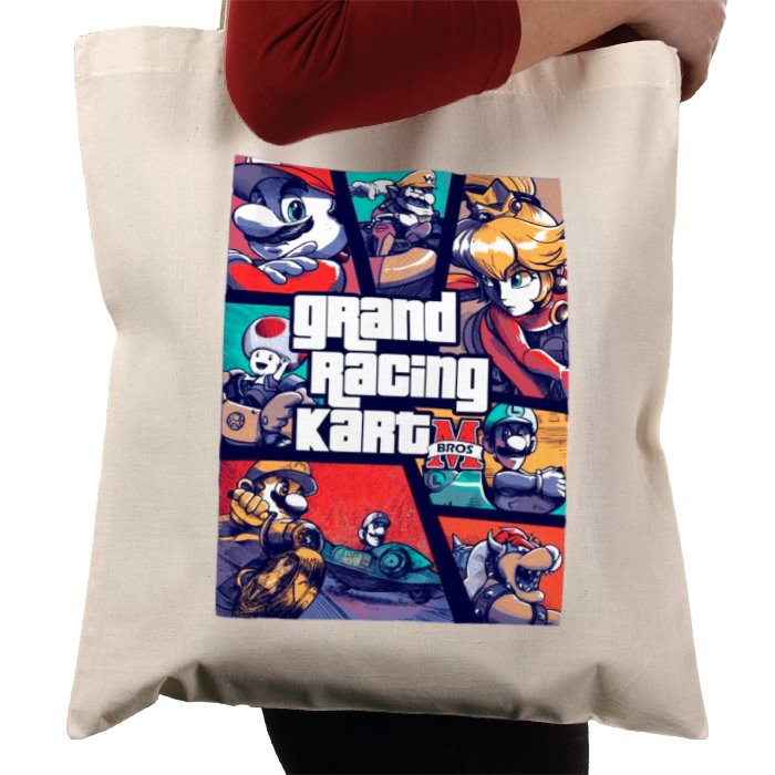 Mario Kart & Grand Theft Auto - Grand Kart Racing Tote Bag