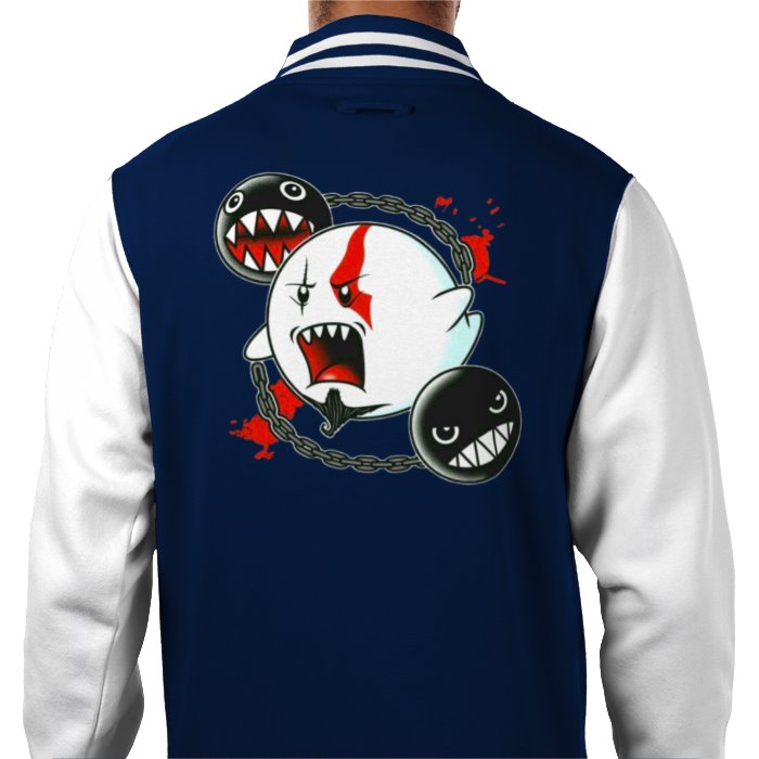 Super Mario x God Of War - Ghost Of War Varsity Jacket