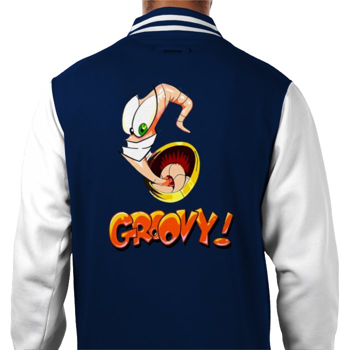 Earth Worm Jim - Groovy Varsity Jacket