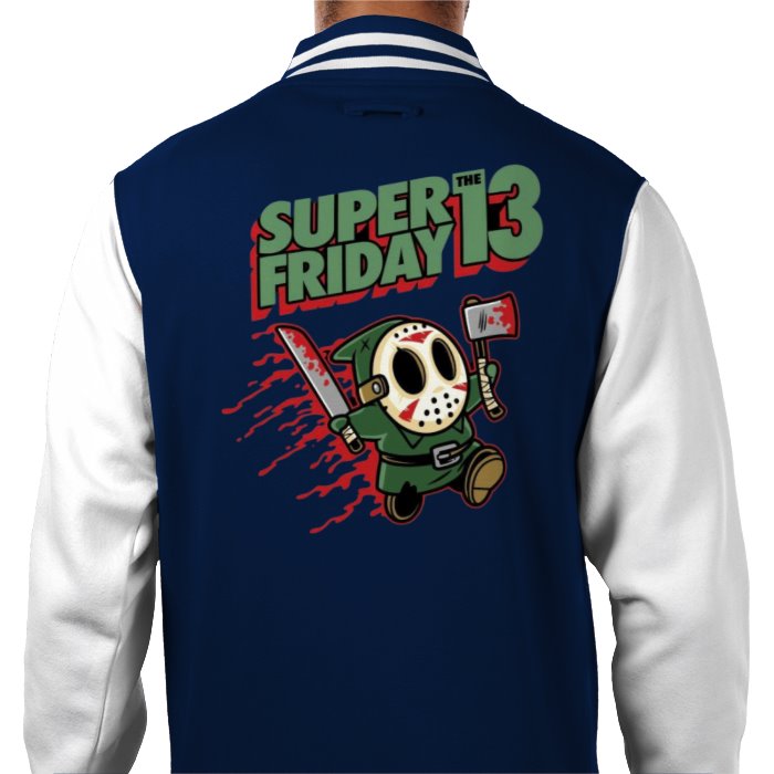 Super Mario x Friday 13th - Super Friday 13th Varsity Jacket