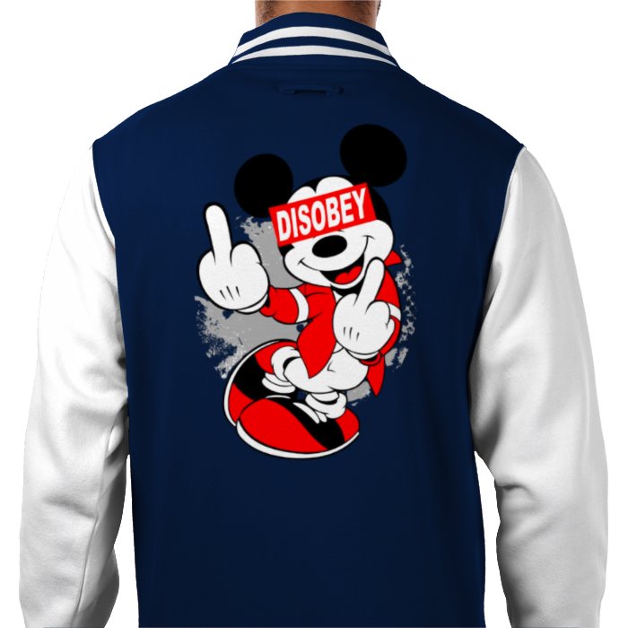 Mickey Mouse - Disobey Varsity Jacket