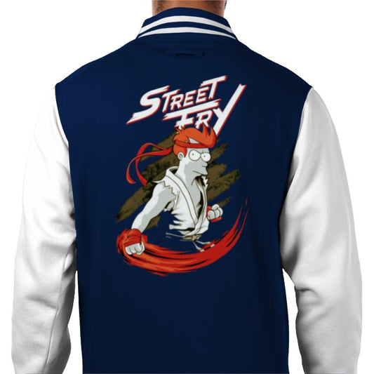 Futurama x Street Fighter - Street Fry Varsity Jacket