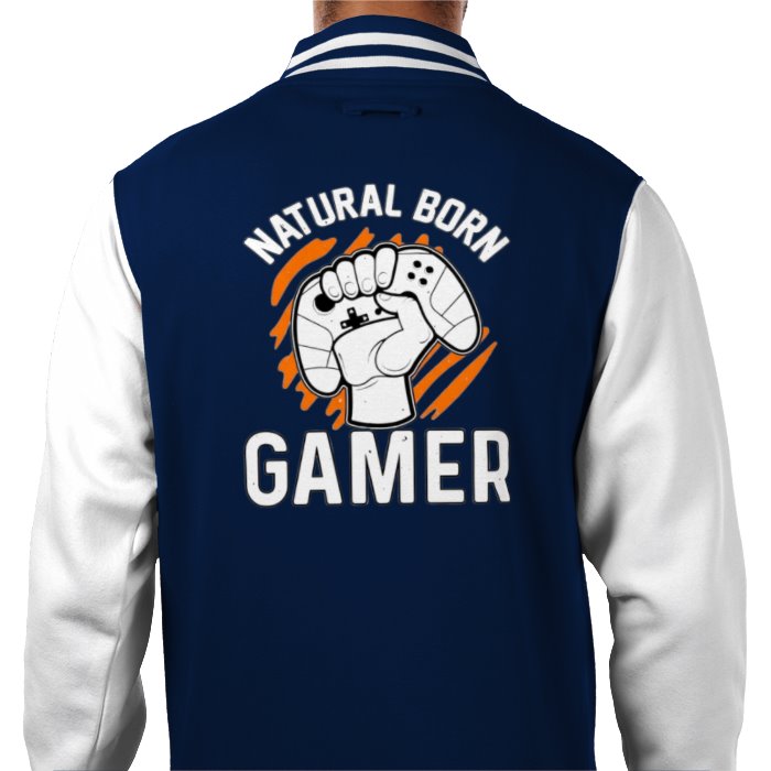 Natural Born Gamer Varsity Jacket