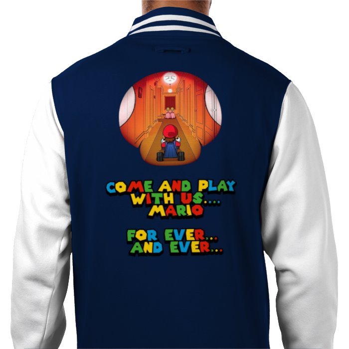 Super Mario x The Shinning - Come Play With Us Varsity Jacket