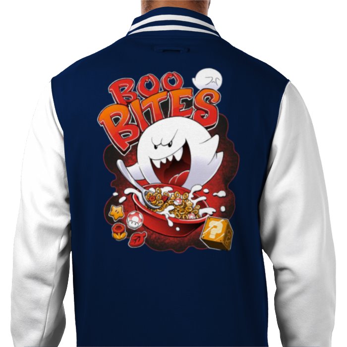 Super Mario Bro's - Boo Bites Varsity Jacket