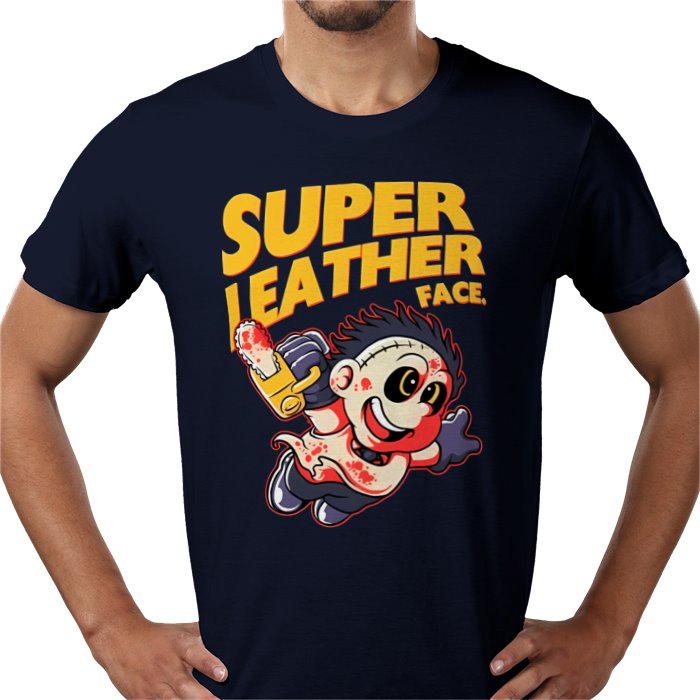 Texas Chainsaw Massacre x Super Mario Bros - Super Leatheface T Shirt