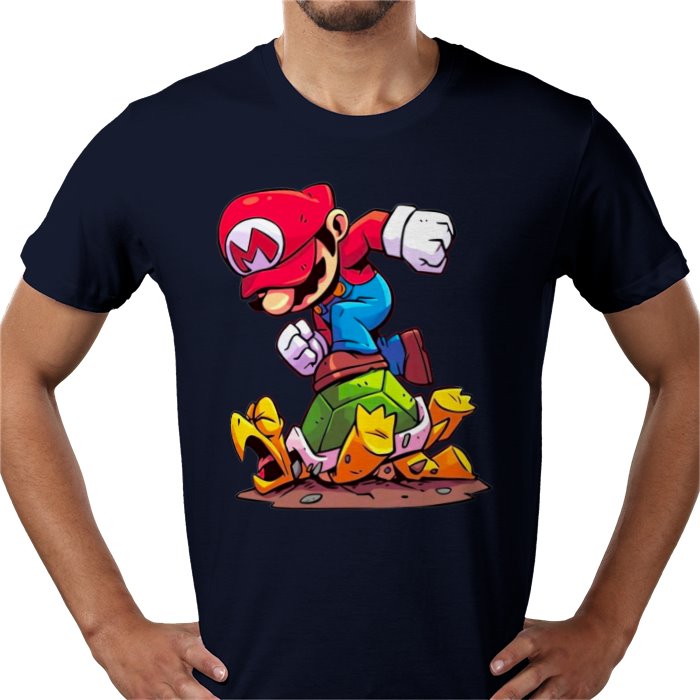 Super Mario Bros — Mario Crushing Turts T-Shirt