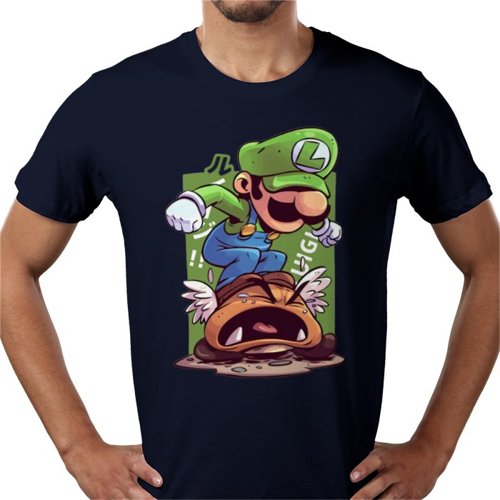 Super Mario Bros — Luigi Crushing Turts T-Shirt