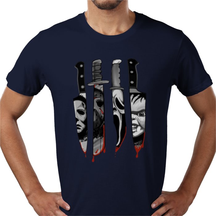 Horror Knifes Theme T Shirt