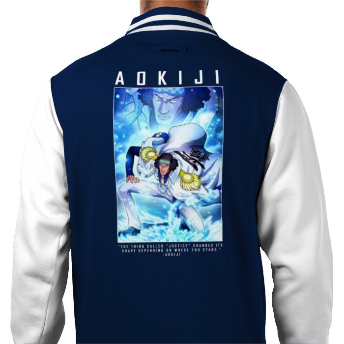 One Piece - Aokiji Theme 1 Varsity Jacket