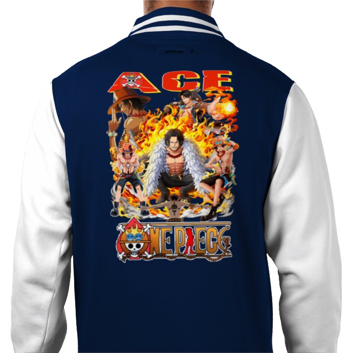 One Piece - Ace Theme 3 Varsity Jacket