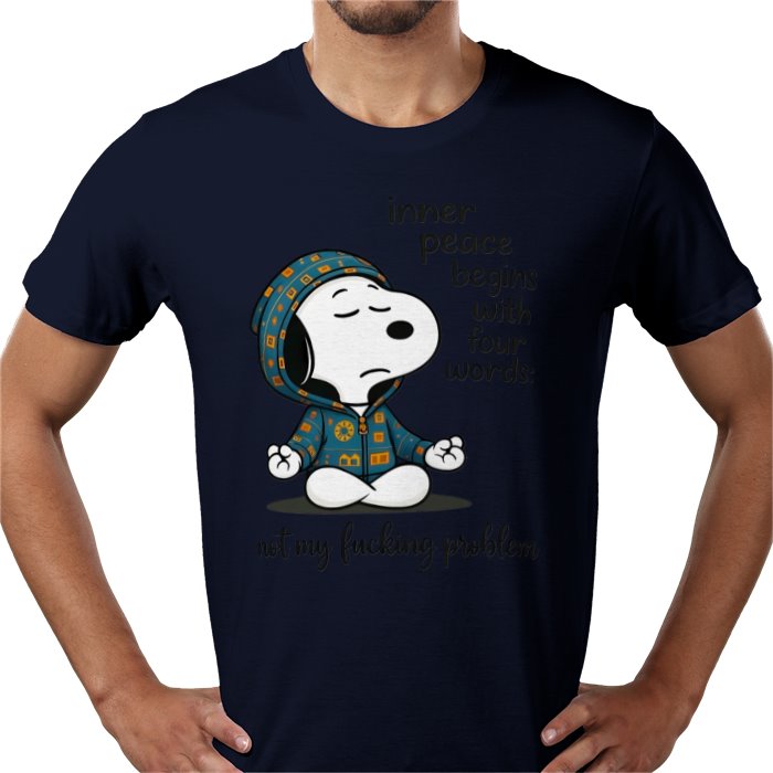 Inner Peace Starts With 4 Words - Snoopy T-shirt