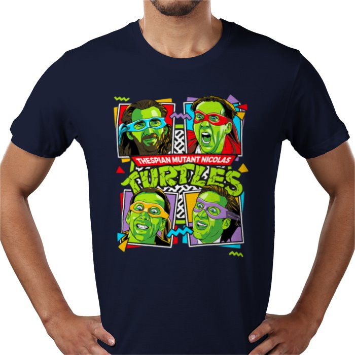 Nicolas Cage x Teenage Mutant Ninja Turtles — Thespian Mutant Nicholas Turtles T-Shirt