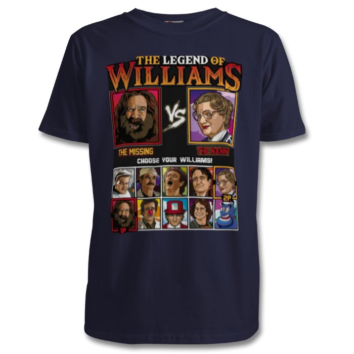 Robin Williams & The Legend Of Zelda -The Legend Of Williams T-shirt