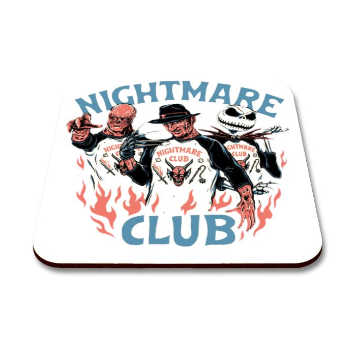 Nightmare Club Square Coaster
