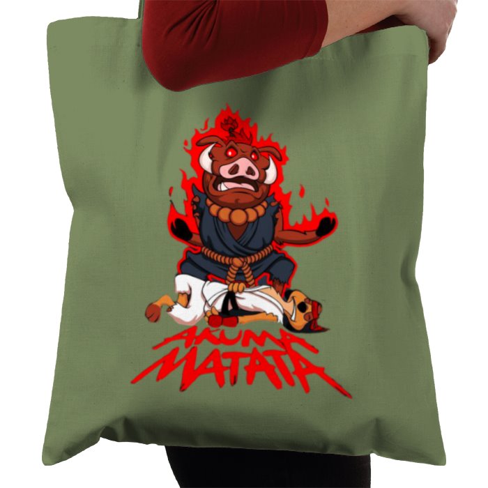 Timone & Pumba x Street Fighter - Akuma Mutata Tote Bag