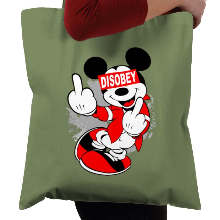 Mickey Mouse - Disobey Tote Bag