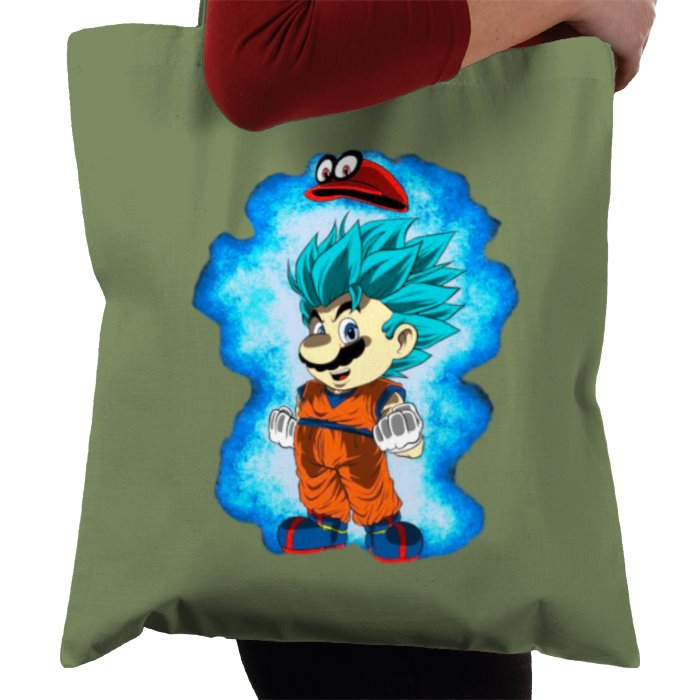 Dragonball Z & Super Mario Bro's - Saiyan Bro's Tote Bag