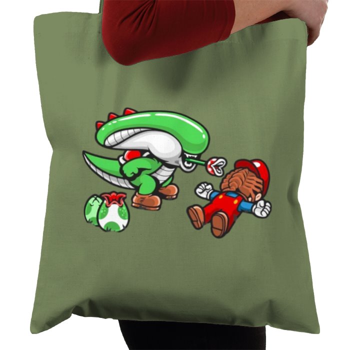 Super Mario Bro's & Alien - Xenomorph Bro's Tote Bag