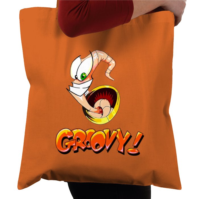 Earth Worm Jim - Groovy Tote Bag