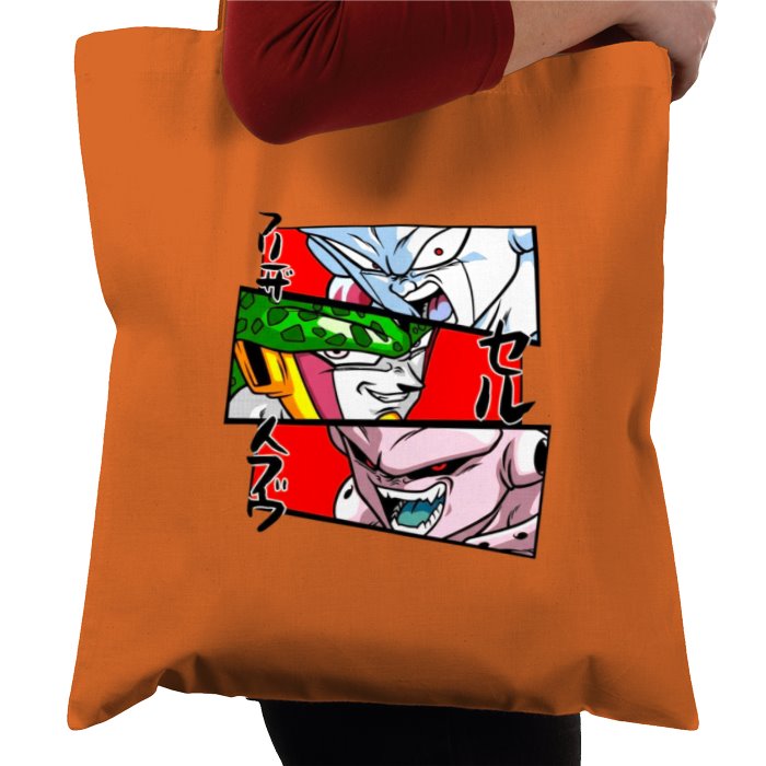 Dragonball Z - Villain Faces Tote Bag
