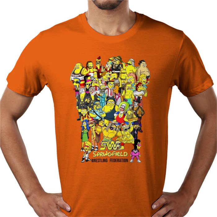The Simpsons — WWF Parody T-Shirt