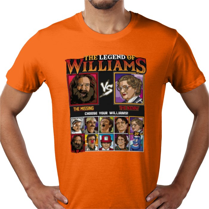 Robin Williams & The Legend Of Zelda -The Legend Of Williams T-shirt