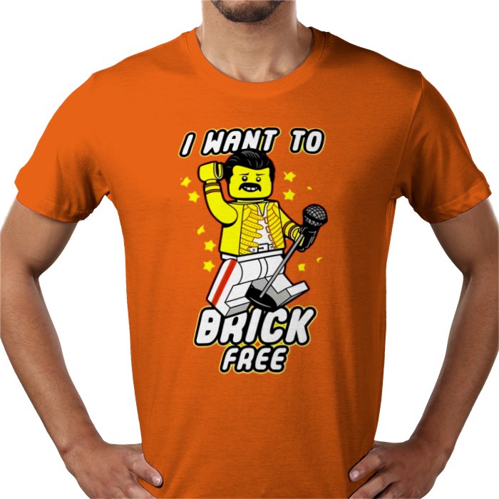 Freddy Mercury - Brick Free T-Shirt
