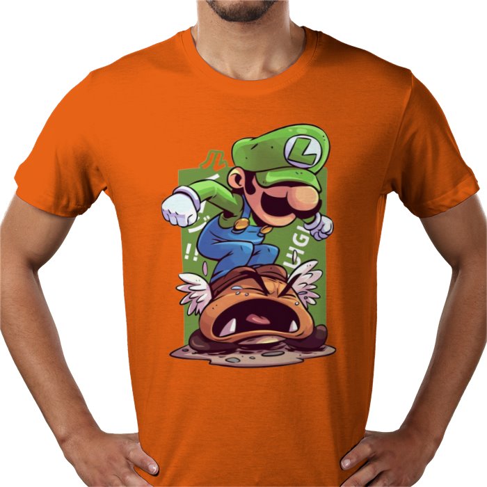 Super Mario Bros — Luigi Crushing Turts T-Shirt