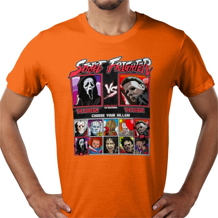 Horror Movies & Street Fighter - Street Frighter T-shirt