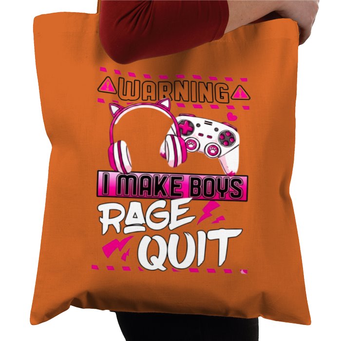 I Make Boys Rage Quit Tote Bag