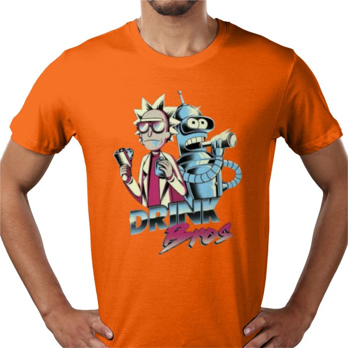 Rick & Morty & Futurama - Drink Bros T-shirt