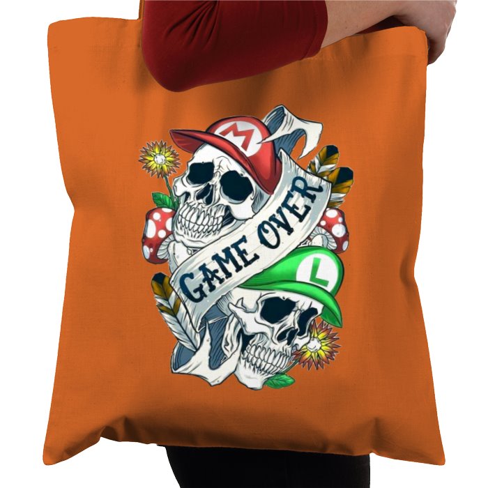 Super Mario Bro's - Game Over Tattoo Tote Bag