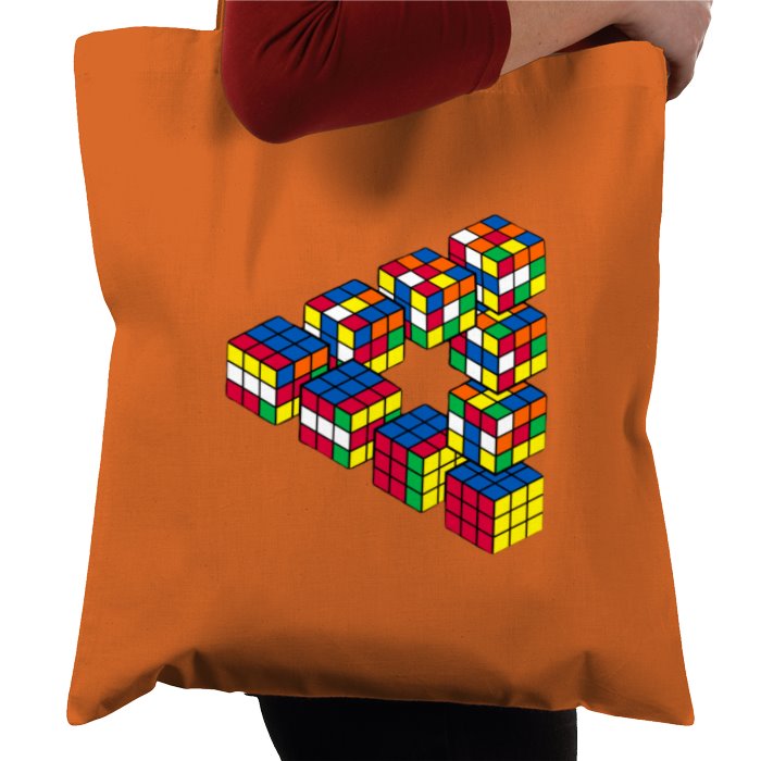 Rubik's Theme Tote Bag