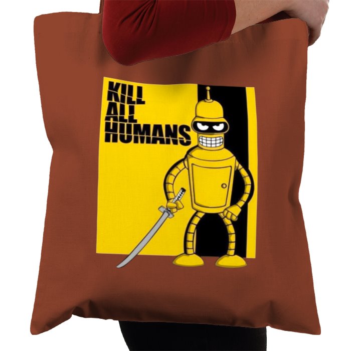 Futurama x Kill Bill - Kill All Humans Theme Tote Bag