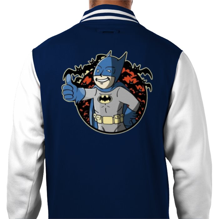 Fallout & Batman - Thumbs Up Varsity Jacket