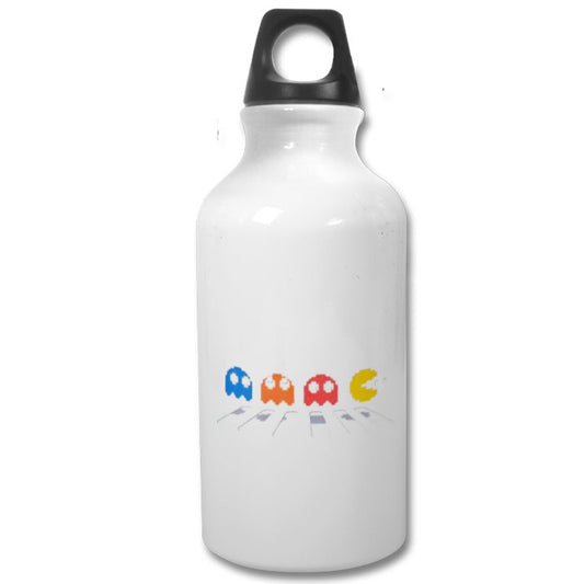 Pacman & The Beatles - Abby Road Water Bottle