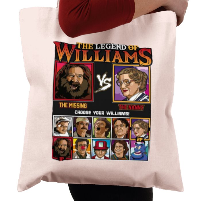 Robin Williams & The Legend Of Zelda -The Legend Of Williams Tote Bag