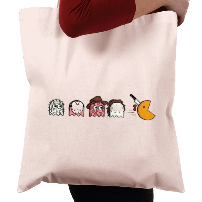 Pacman & Horror Movies - Horror Mashup Tote Bag