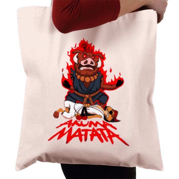 Timone & Pumba x Street Fighter - Akuma Mutata Tote Bag